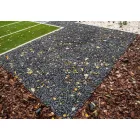 Hajlítható fekete műanyag ágyásszegély 100 cm – 8 cm magas PP gyepszegély