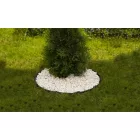 Hajlítható fekete műanyag ágyásszegély 80 cm – 4,5 cm magas, UV-álló PP gyepszegély