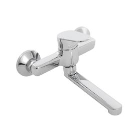   Cseke Smart króm fali egykaros kerámiabetétes mosogató csaptelep 200 mm kifolyóval