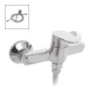 Cseke Smart króm fali egykaros kerámiabetétes zuhany csaptelep zuhanyszettel