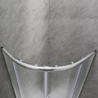 Spirit Mátrix 80x80 cm íves tolóajtós zuhanykabin 5 mm biztonsági üveggel zuhanytálcával, króm kerettel, 180 cm magas