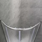Spirit Mátrix 80x80 cm íves tolóajtós zuhanykabin 5 mm biztonsági üveggel tálca nélkül, króm kerettel, 180 cm magas