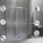 Spirit Mátrix 90x90 cm két tolóajtós szögletes zuhanykabin, 5 mm üveggel, zuhanytálca nélkül, króm