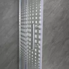 Spirit Mátrix 90x90 cm íves tolóajtós zuhanykabin 5 mm biztonsági üveggel zuhanytálcával, króm kerettel, 180 cm magas
