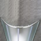 Spirit Matt 80x80 cm íves tolóajtós zuhanykabin 5 mm biztonsági üveggel zuhanytálcával, króm kerettel, 180 cm magas