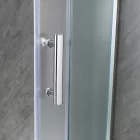 Spirit Matt 90x90 cm íves tolóajtós zuhanykabin 5 mm biztonsági üveggel tálca nélkül, króm kerettel, 180 cm magas