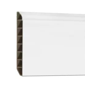 Vinyl SPC padlószegély Snow white 2400x100x12 mm