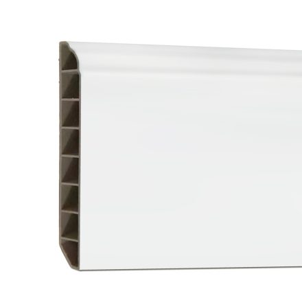 Vinyl SPC padlószegély Snow white 2400x100x12 mm