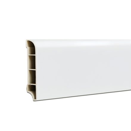 Vinyl SPC padlószegély Snow white 2400x60x12 mm