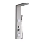 Leziter Merino hidromasszázs zuhanypanel, szálcsiszolt inox