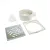PP EASY szifon terasz/padlószintű 150x150 vízszintes kimenet rács INOX rozsdamentes H80-120, D50 (SPPOIX150150)