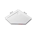 Modena Slim ötszögletű alacsony akril zuhanytálca 90x90 cm