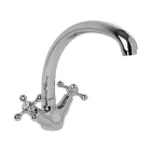 Diplon króm álló kétkaros kerámiabetétes mosogató csaptelep ST03167