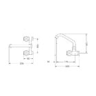 Diplon fali mosogató csaptelep ST03205-1