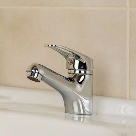   Diplon króm álló egykaros kerámiabetétes mosdó csaptelep automata leeresztővel ST0342