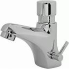 Álló nyomógombos időzírős mosdó csaptelep hideg-meleg vizes ST0601