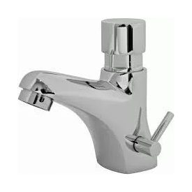   Álló nyomógombos időzírős mosdó csaptelep hideg-meleg vizes ST0601