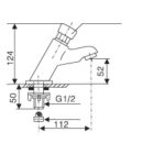 Álló nyomógombos mosdó csaptelep ST0602