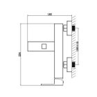 Diplon fekete fali egykaros kerámiabetétes kádtöltő csaptelep ST2531BL