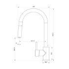 ÁLLÓ MOSOGATÓCSAPTELEP, ÍVES ST2557