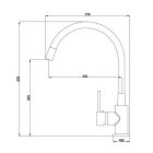 Flexibilis mosogató csaptelep szürke ST2577GY