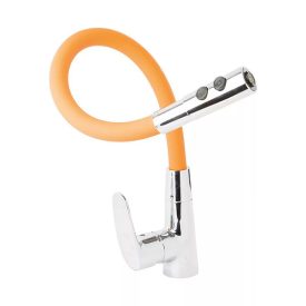 Flexibilis mosogató csaptelep narancs, kétfunkciós ST2628