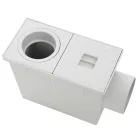 PP aknakészlet vízszintes lefolyócsőhöz szürke D.lfc 80/100 D.out 100 A15 (STPTIM100A)