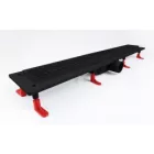 Styron Fekete Beltéri zuhanyfolyóka, Harmony ráccsal, 70 cm