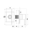 CERASTYLE LUX HIDEGVIZES BIDE CSAPTELEP EGYKAROS - FALSÍK ALATTI - 1/2"