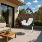 Havanna függőfotel fekete-fehér