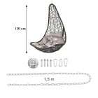 Natal Easy kerti függőfotel fekete rögzítő készlettel