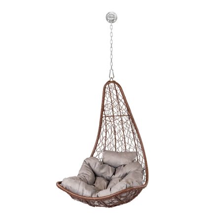 Natal Easy kerti függőfotel barna rögzítő készlettel