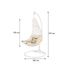 Natal kerti függőfotel fehér