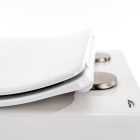 Tina perem nélküli fehér mély öblítésű fali rimless WC soft close ülőkével