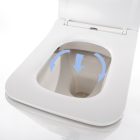 Tina perem nélküli fehér mély öblítésű fali rimless WC soft close ülőkével