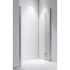 Stuxi Verona Big 240 cm széles kétszárnyú csukló zuhanyajtó, 6 mm vízlepergető üveggel, króm profillal, 195 cm magas