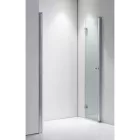 Stuxi Verona Big 180 cm széles aszimmetrikus kétszárnyú csukló zuhanyajtó (70+110 cm), 6 mm vízlepergető üveggel, króm profillal, 195 cm magas