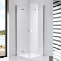   Stuxi Verona Duo 70x70 cm szögletes két csuklóajtós zuhanykabin, 6 mm vízlepergető üveggel, króm