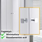 Stuxi Verona Duo 110x110 cm szögletes két csuklóajtós zuhanykabin, 6 mm vízlepergető üveggel, króm