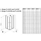 Stuxi Verona Duo 90x90 cm szögletes két csuklóajtós zuhanykabin, 6 mm vízlepergető üveggel, króm
