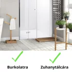 Stuxi Verona Fix 200 cm (80+120) széles csukló zuhanyajtó fix fallal, 6 mm vízlepergető üveggel, króm profillal, 195 cm magas