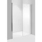 Stuxi Verona Fix 200 cm (80+120) széles csukló zuhanyajtó fix fallal, 6 mm vízlepergető üveggel, króm profillal, 195 cm magas