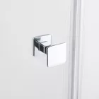 Stuxi Verona Fix 200 cm (80+120) széles csukló zuhanyajtó fix fallal, 6 mm vízlepergető üveggel, króm profillal, 195 cm magas