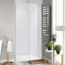   Stuxi Verona 70/80/90/100/110/120 cm széles csukló zuhanyajtó, 6 mm vízlepergető üveggel, króm profillal