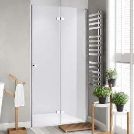   Stuxi Verona 70/80/90/100/110/120 cm széles csukló zuhanyajtó, 6 mm vízlepergető üveggel, króm profillal