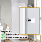 Stuxi Verona 100 cm széles csukló zuhanyajtó, 6 mm vízlepergető üveggel, króm profillal