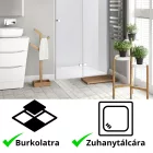 Stuxi Verona 80 cm széles csukló zuhanyajtó, 6 mm vízlepergető üveggel, króm profillal