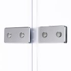 Stuxi Verona Duo 80x70 aszimmetrikus két csuklóajtós zuhanykabin 6 mm vízlepergető üveggel, króm