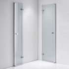 Stuxi Verona Duo 80x70 aszimmetrikus két csuklóajtós zuhanykabin 6 mm vízlepergető üveggel, króm