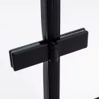 Stuxi Verona Black 120 cm széles csukló zuhanyajtó, 6 mm vízlepergető üveggel, fekete profillal